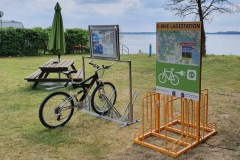 Rückseite der Ladestation "Inselcamping-Werder"